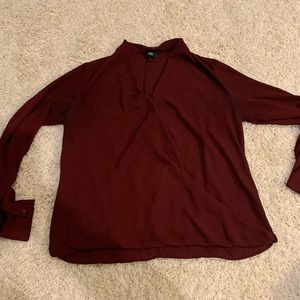 Burgundy blouse